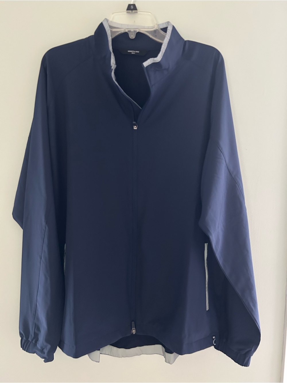Kenneth Cole Gols Navy Full-Zip Windbreaker Jacket